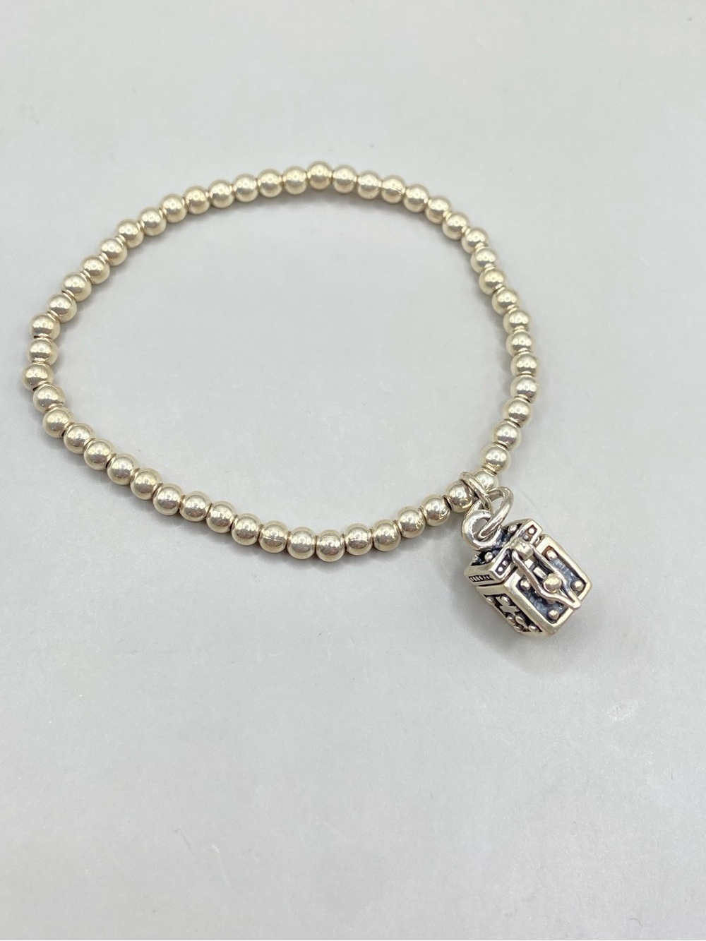 Silpada Sterling Silver Child's Prayer Box Bracelet B1289